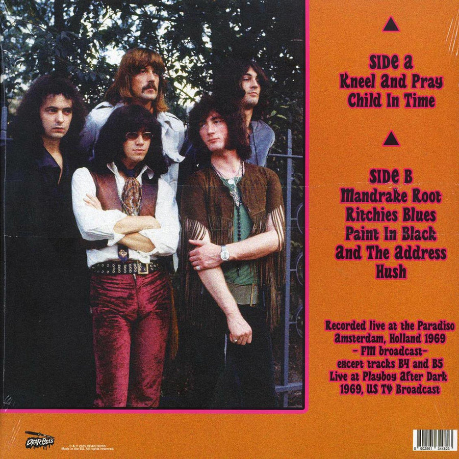 Deep Purple - Amsterdamned: Live At The Paradiso, Amsterdam 1969 vinyl LP back cover
