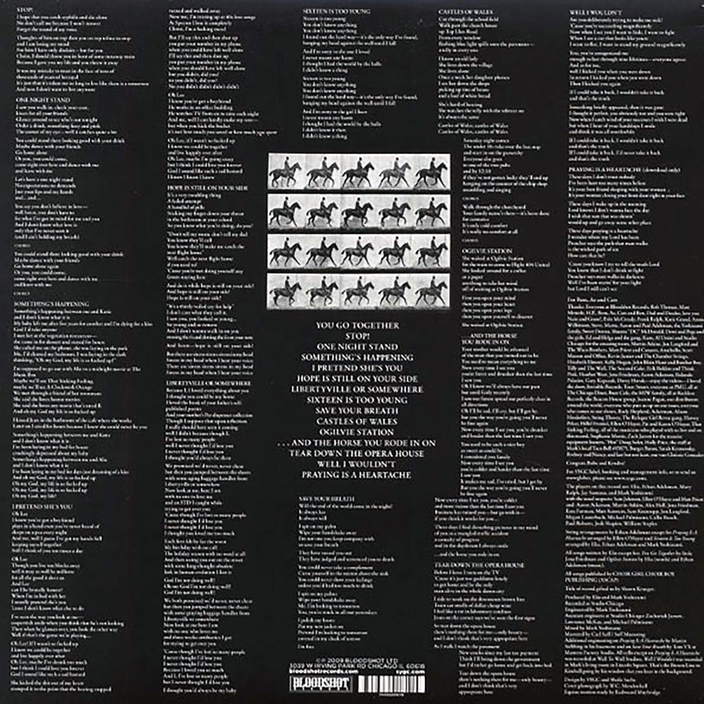 The Scotland Yard Gospel Choir - And The Horse You Rode In On (incl. mp3) vinyl LP back cover