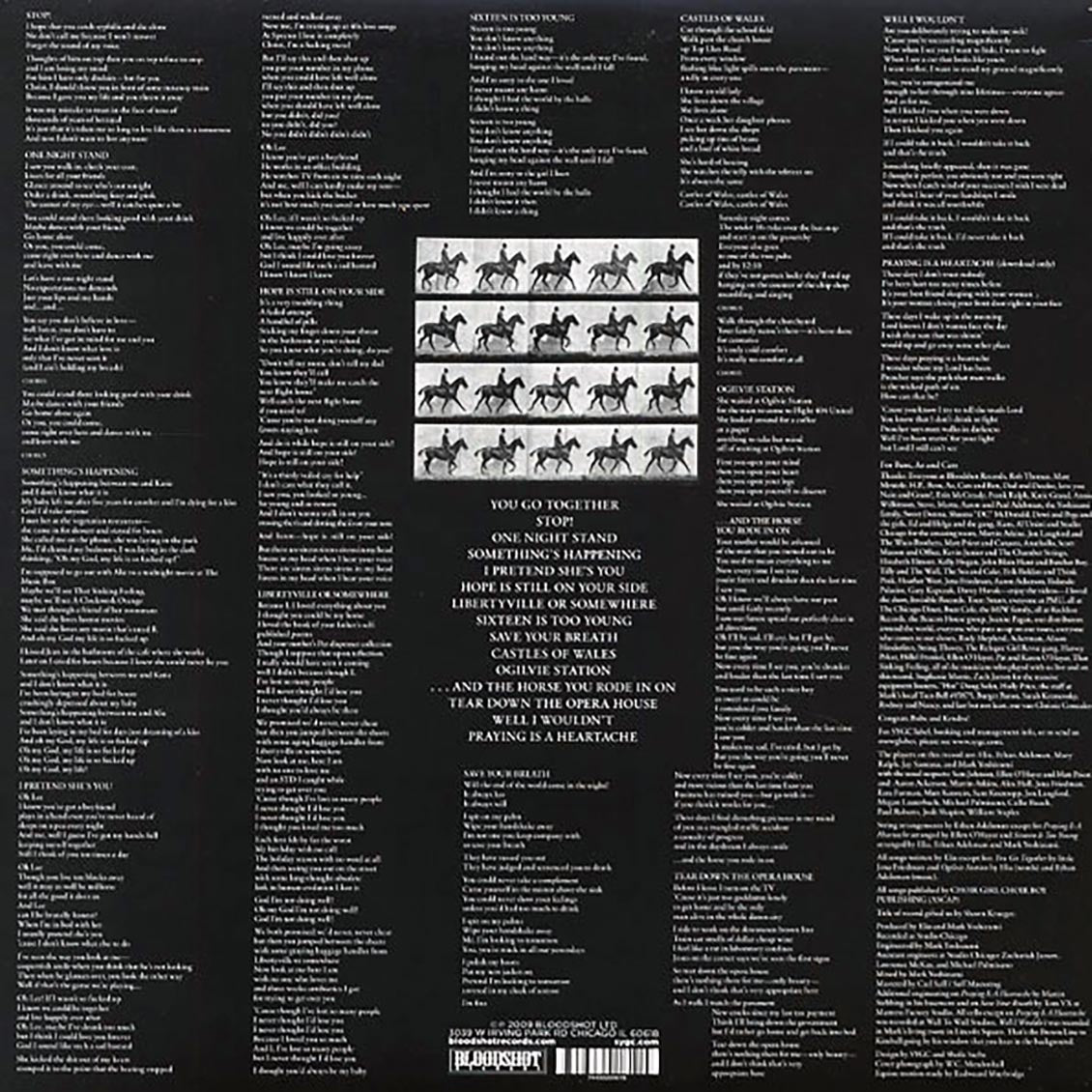 The Scotland Yard Gospel Choir - And The Horse You Rode In On (incl. mp3) vinyl LP back cover