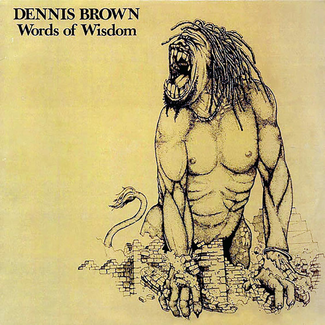 Dennis Brown - Words Of Wisdom vinyl LP front cover