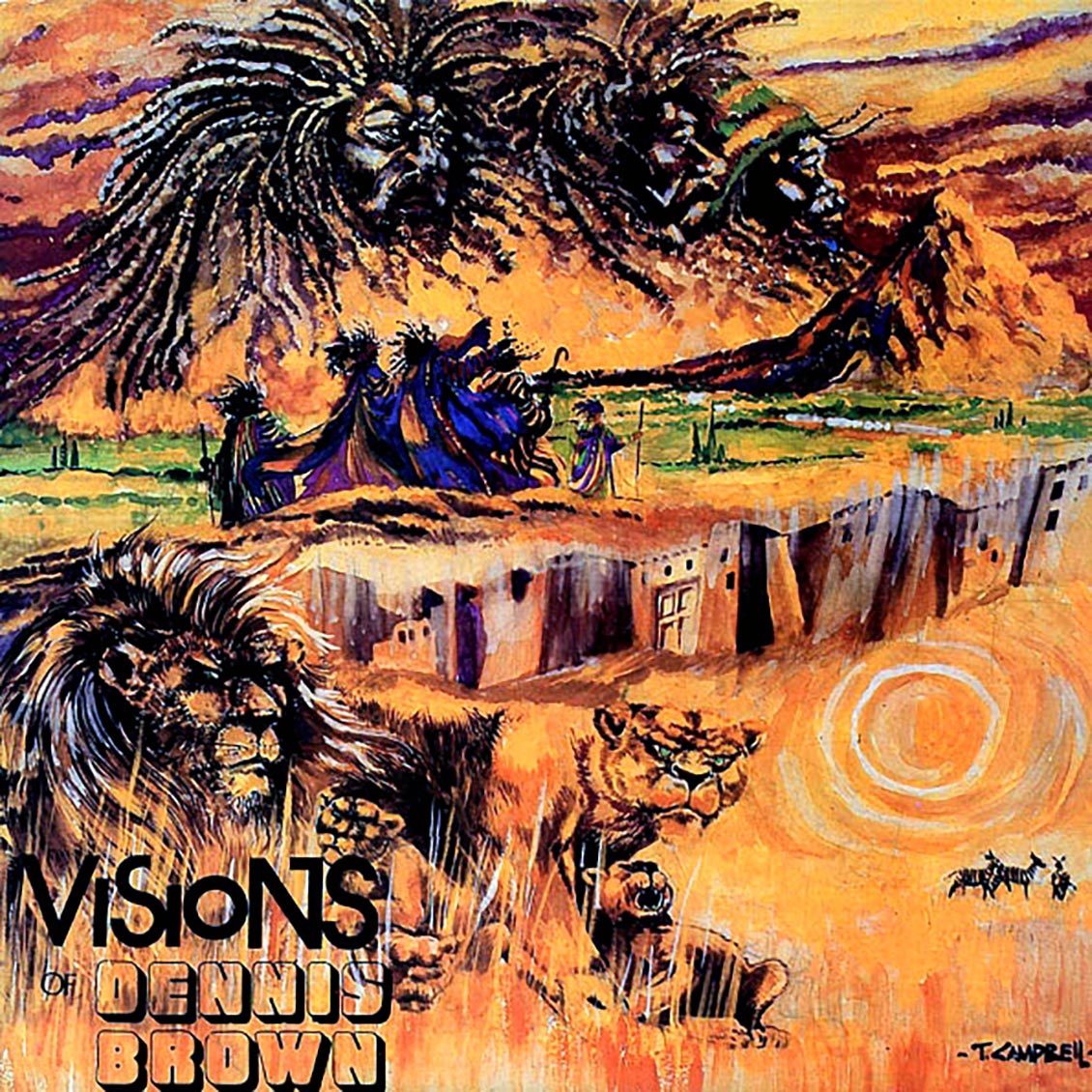 Dennis Brown - Visions Of Dennis Brown vinyl LP front cover