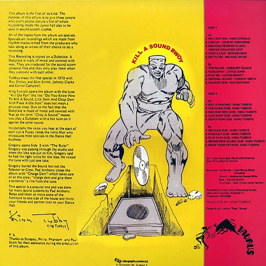 King Tubby, Johnny Osbourne, Conroy Smith, Fuzzy Jones, Etc. - Soundclash Dub Plate Style Volume 1 (Vocals) + Volume 2 (Dubs) (2xLP) vinyl LP back cover
