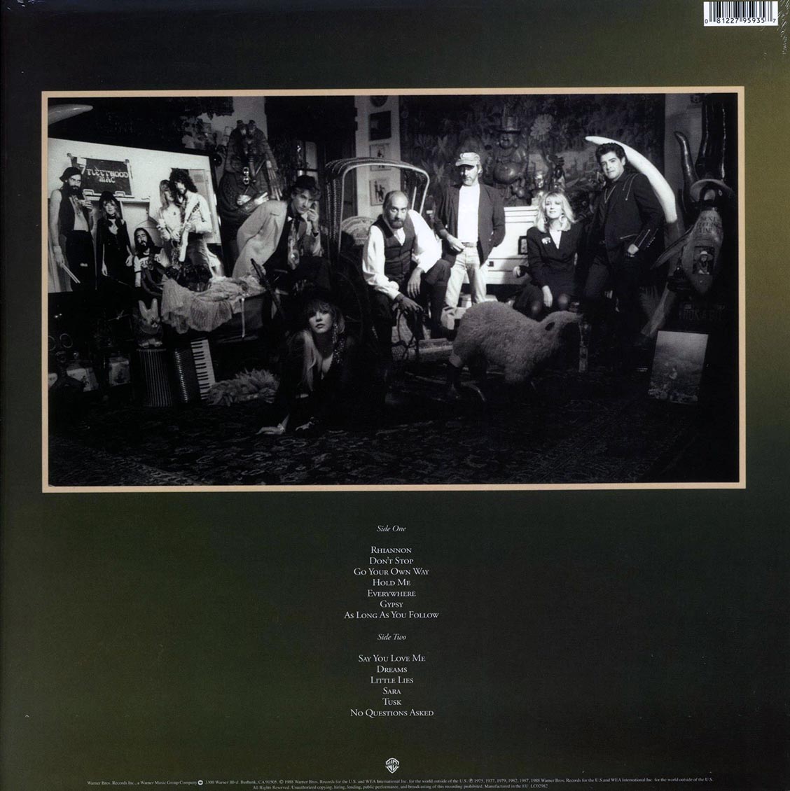Fleetwood Mac - Greatest Hits vinyl LP back cover