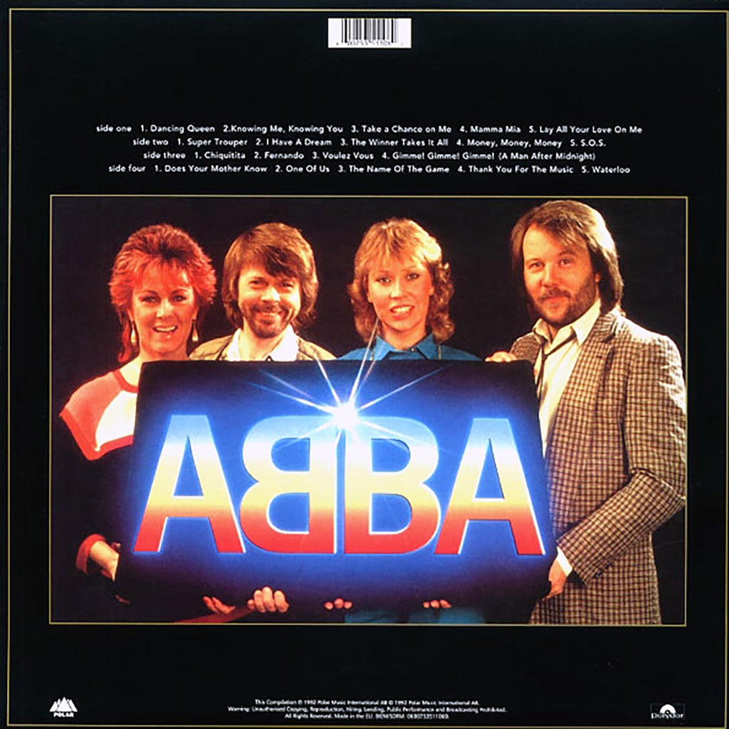 Abba - Gold: Greatest Hits (2xLP) (incl. mp3) (180g) vinyl LP back cover