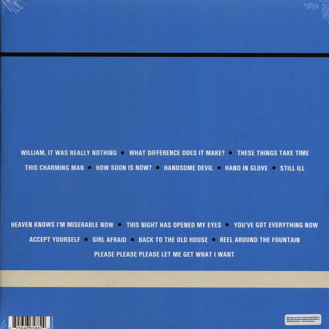 The Smiths - Hatful Of Hollow (180g) vinyl LP back cover