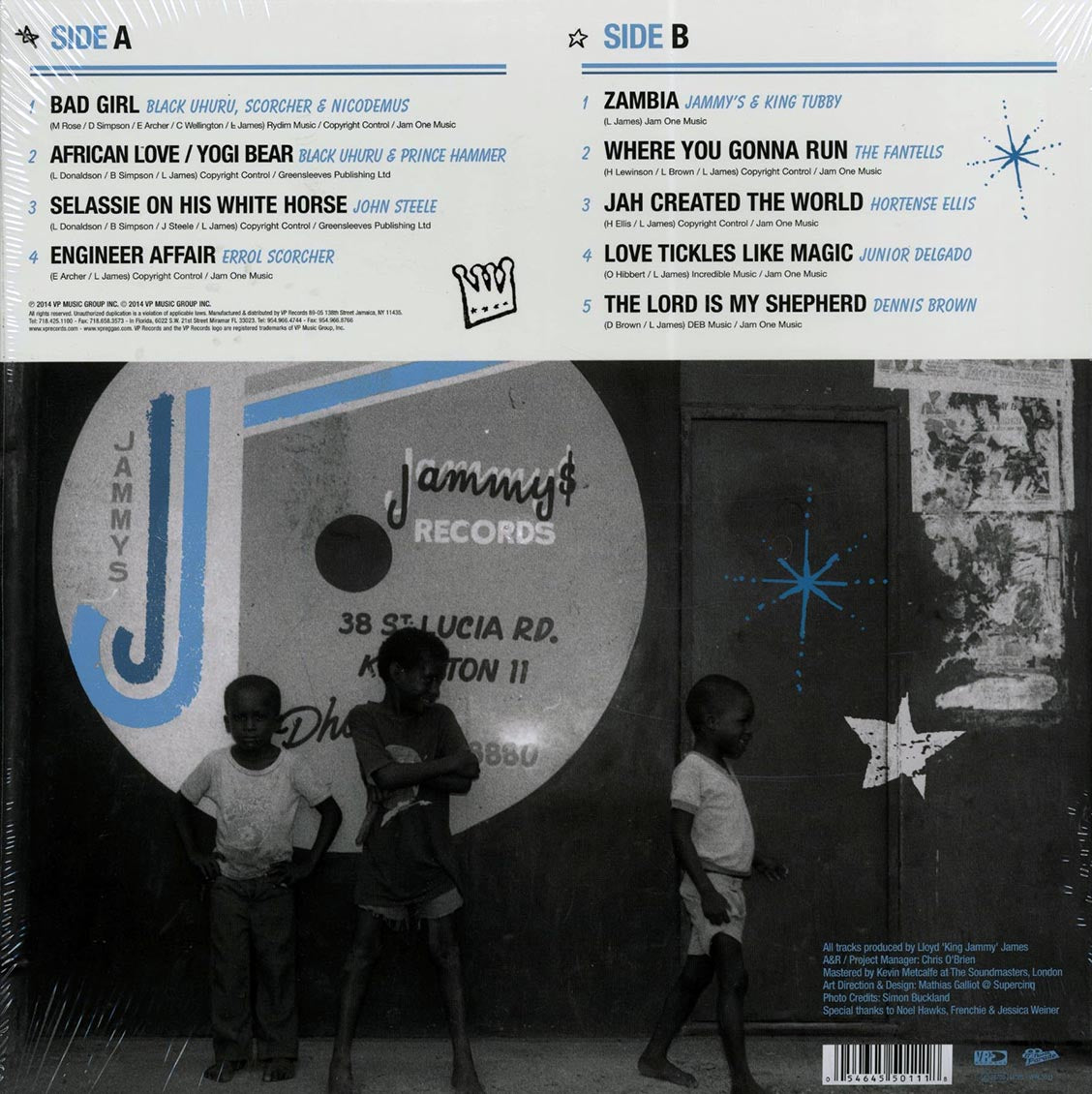 Various - King Jammy's Roots Reality: Reggae Anthology vinyl LP back cover