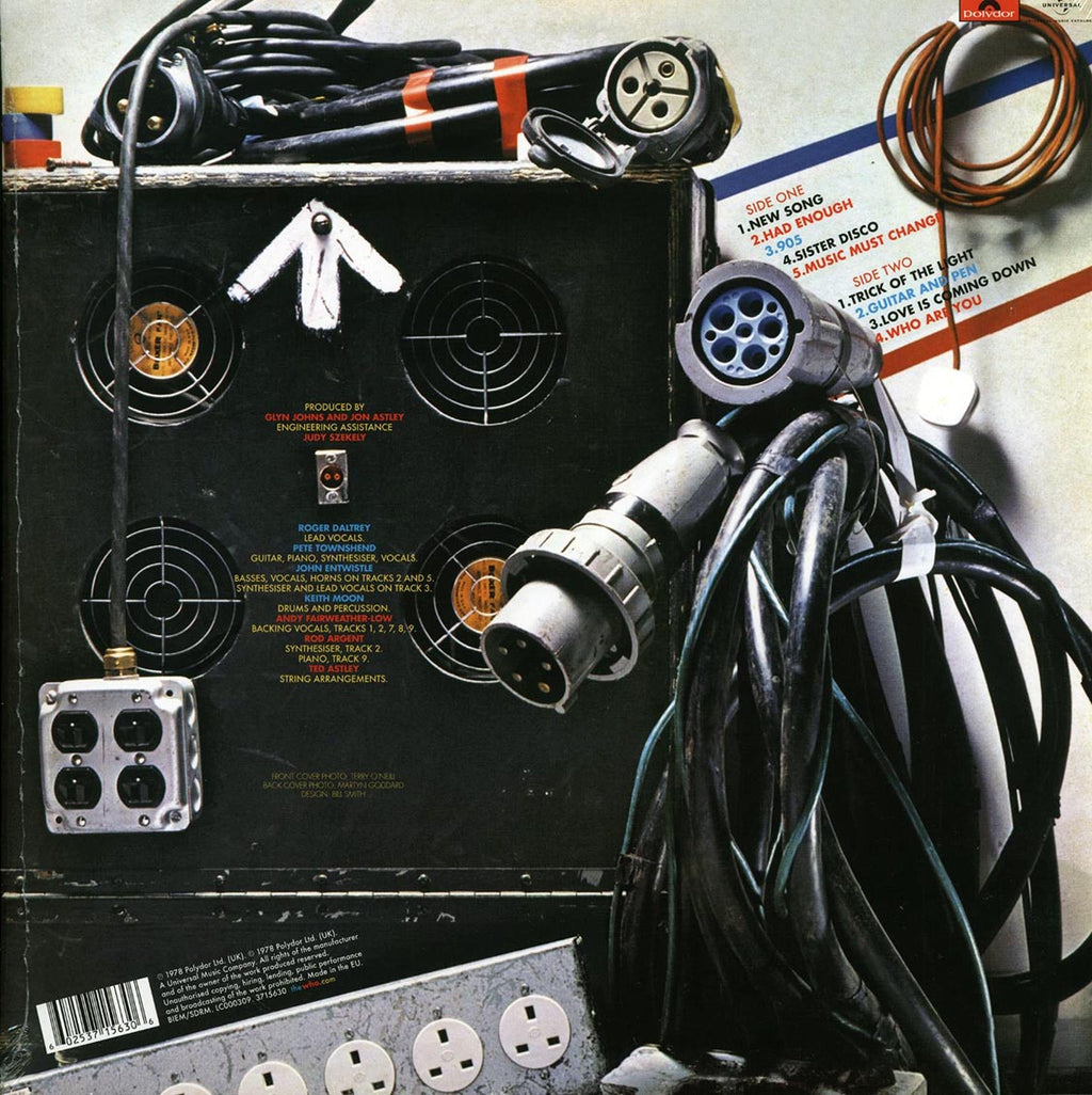 The Who - Who Are You (180g) vinyl LP back cover