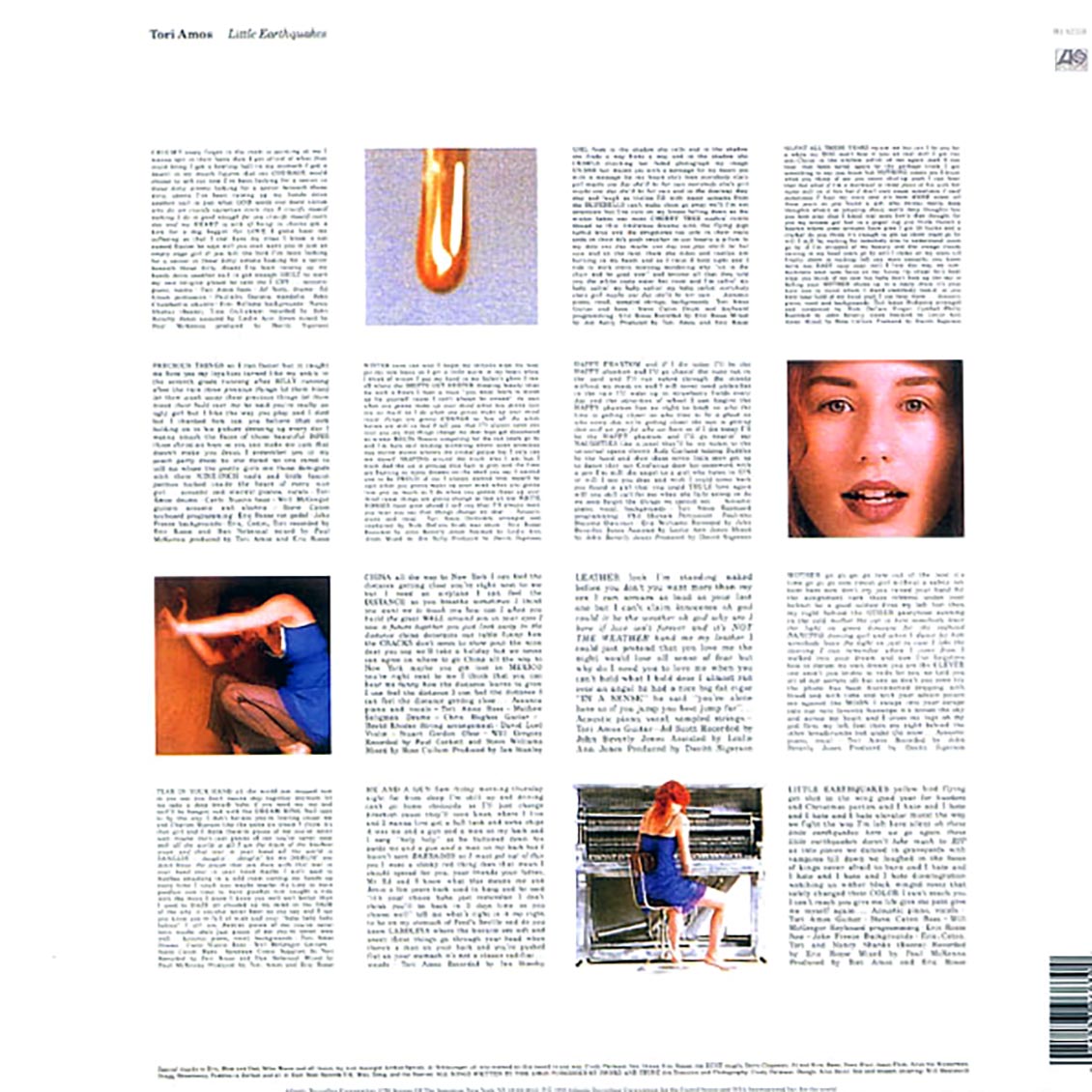 Tori Amos - Little Earthquakes (180g) vinyl LP back cover