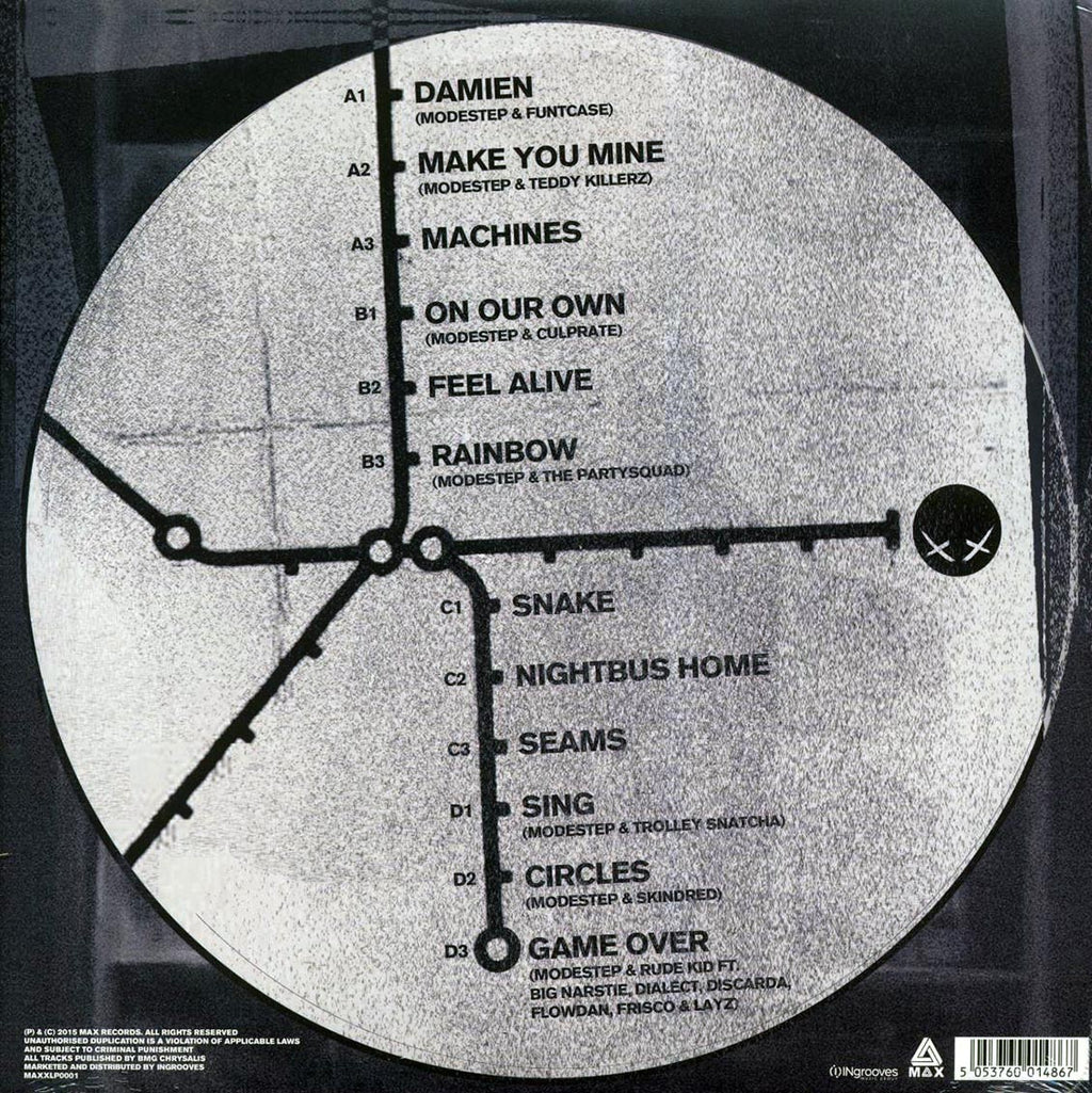 Modestep - London Road (2xLP) (180g) (white vinyl) vinyl LP back cover