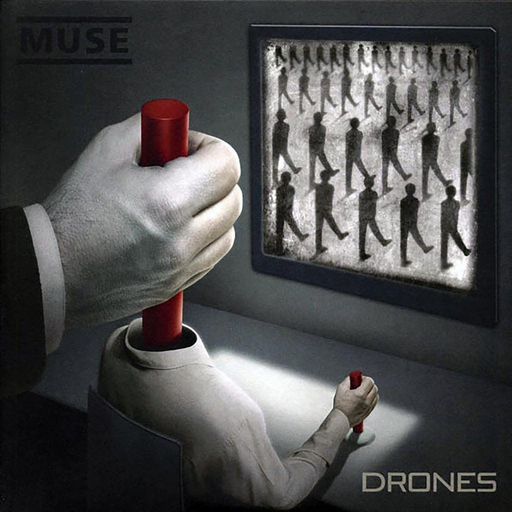 Muse - Drones (2xLP) (incl. mp3) (180g) vinyl LP front cover