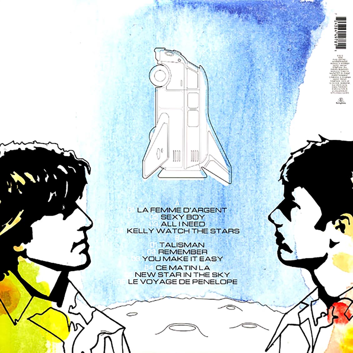 Air - Moon Safari (180g) vinyl LP back cover