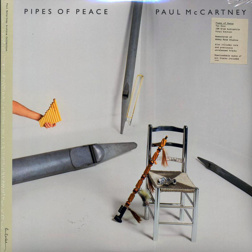 Paul McCartney - Pipes Of Peace (2015 PRESS) (2xLP) (180g) (remastered) (audiophile) vinyl LP front cover