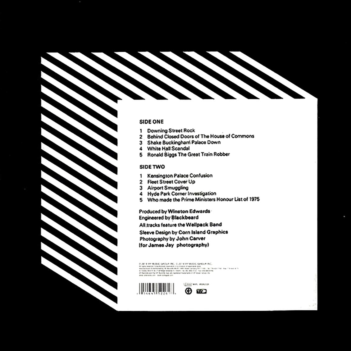 Winston Edwards, Dennis Bovell (Blackbeard) - Dub Conference: Winston Edwards & Blackbeard At 10 Downing Street vinyl LP back cover