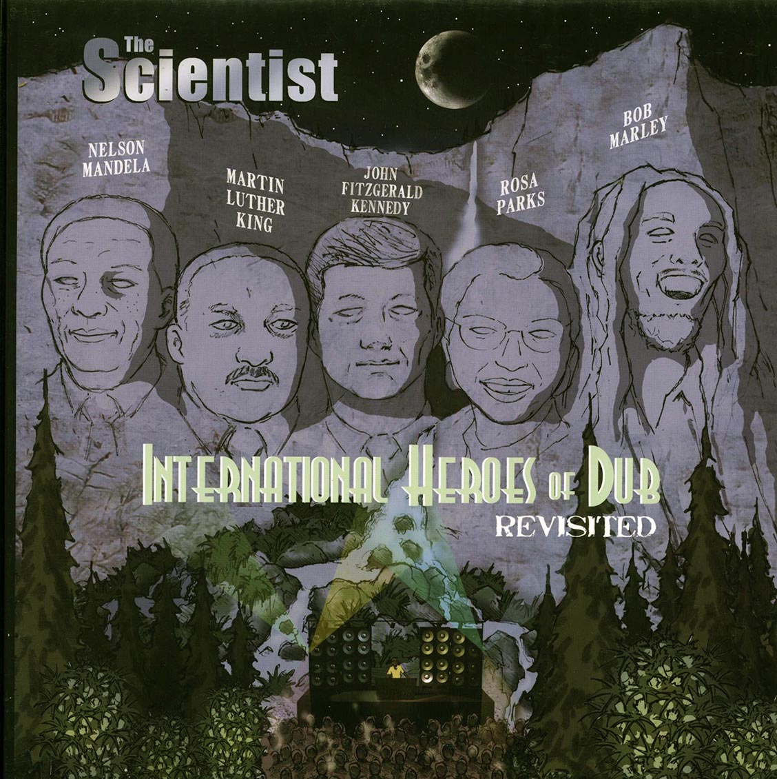 Scientist - International Heroes Of Dub Revisited (+2 bonus tracks) (ltd. 300 copies made) (colored vinyl) (remastered) vinyl LP front cover
