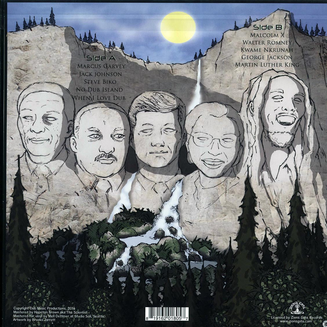 Scientist - International Heroes Of Dub Revisited (+2 bonus tracks) (ltd. 300 copies made) (colored vinyl) (remastered) vinyl LP back cover