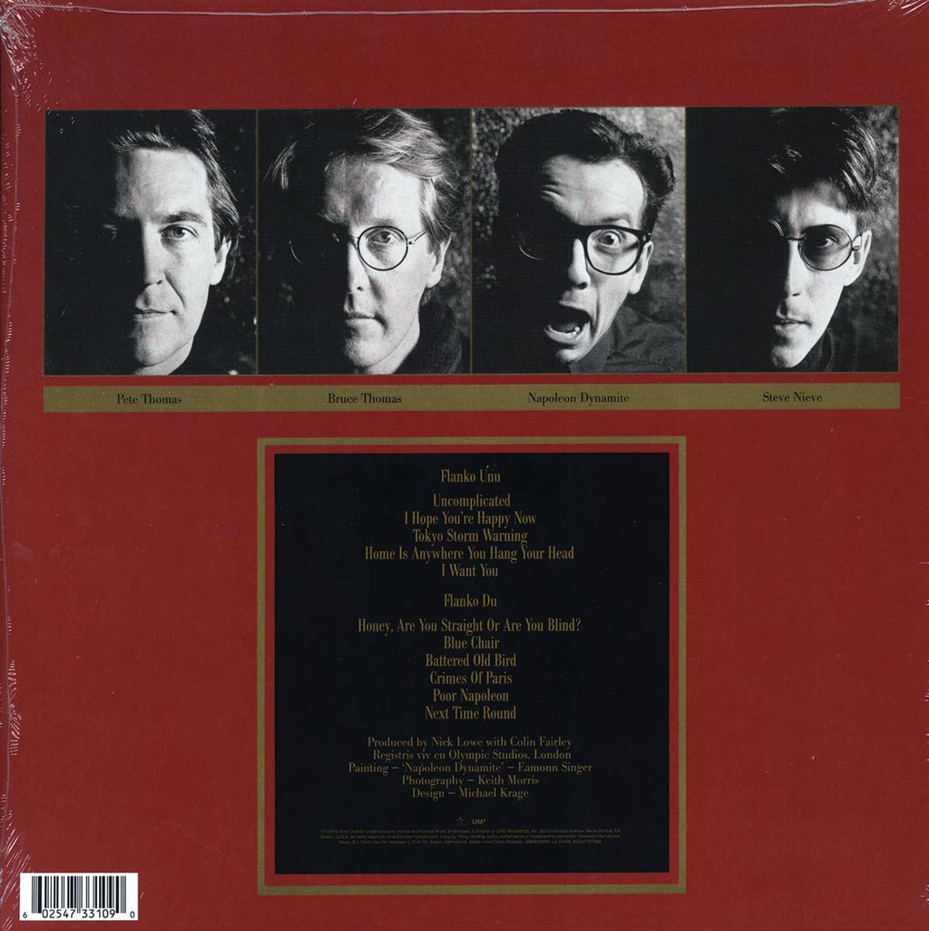 Elvis Costello & The Attractions - Blood & Chocolate (180g) vinyl LP back cover