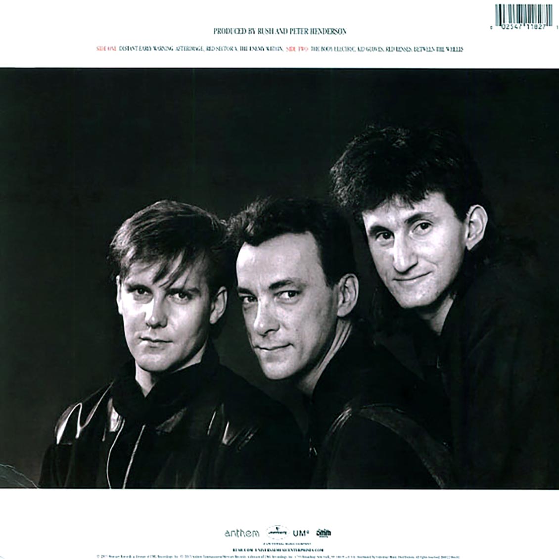 Rush - Grace Under Pressure (incl. mp3) (200g) (audiophile) vinyl LP back cover