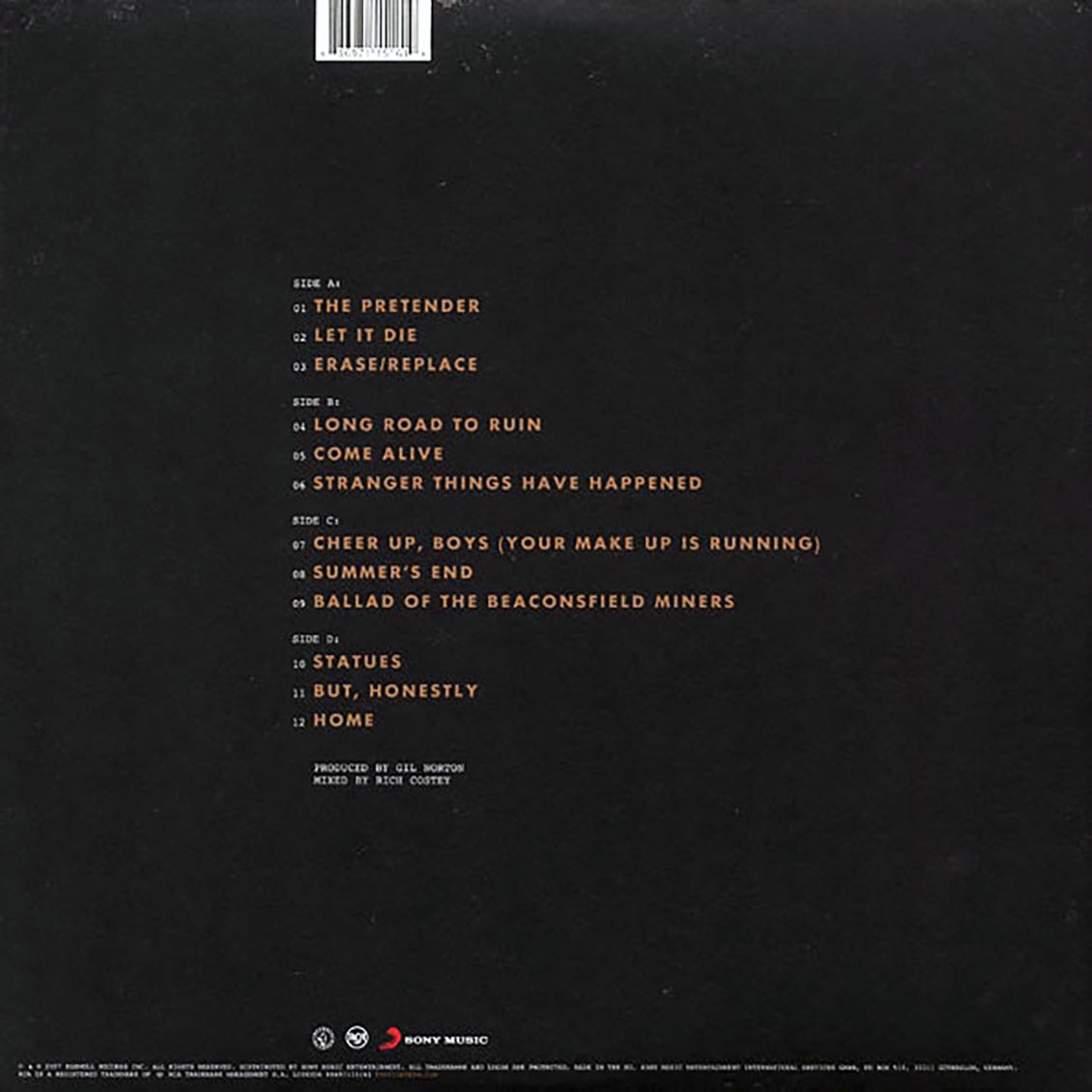 Foo Fighters - Echoes, Silence, Patience & Grace (2xLP) (180g) vinyl LP back cover