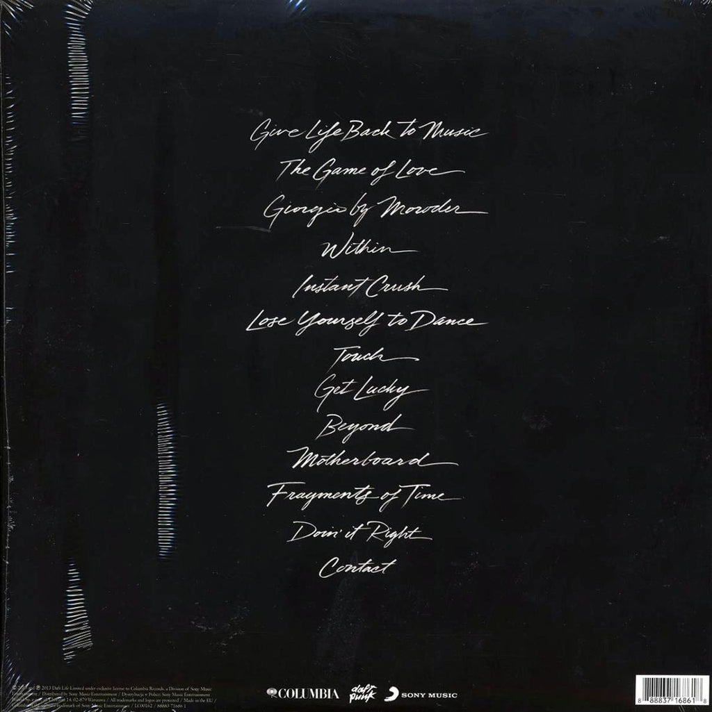 Daft Punk - Random Access Memories (2xLP) (incl. mp3) (180g) vinyl LP back cover