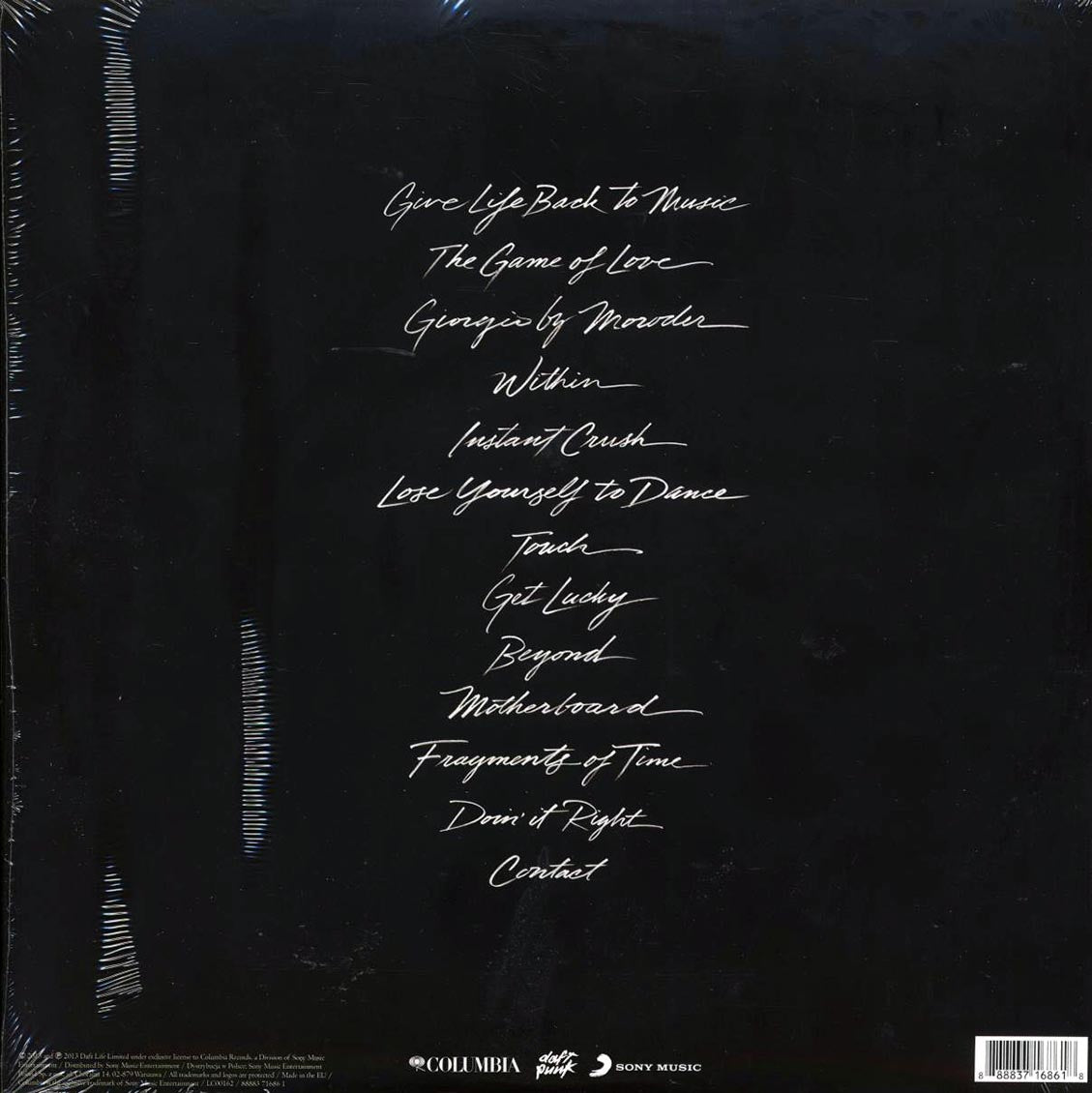 Daft Punk - Random Access Memories (2xLP) (incl. mp3) (180g) vinyl LP back cover