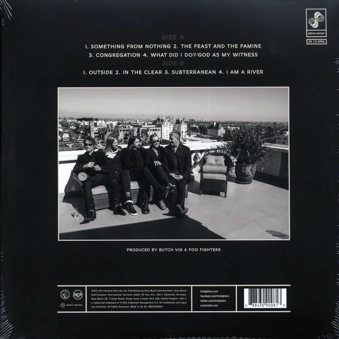 Foo Fighters - Sonic Highways (incl. mp3) (180g) vinyl LP back cover