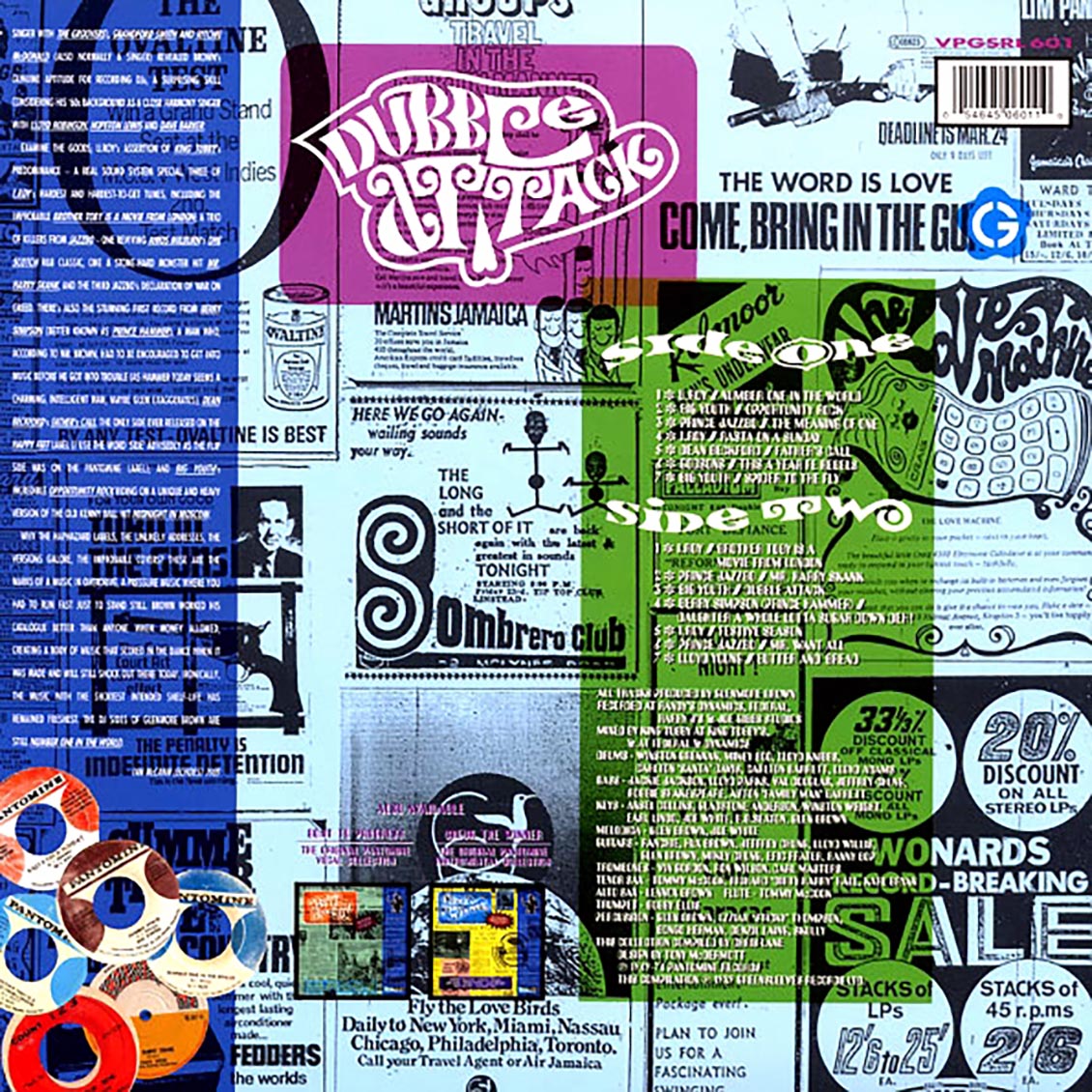 Glen Brown, I Roy, Prince Jazzbo, Big Youth, Etc. - Dubble Attack: The Original Pantomine Dee-Jay Collection 1972-74 vinyl LP back cover