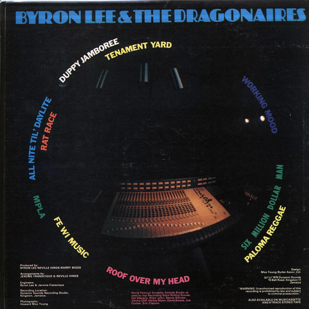 Byron Lee & The Dragonaires - Reggay International (Jamaica press) (orig. press) vinyl LP back cover