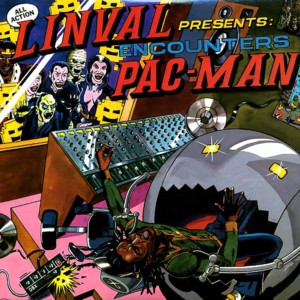 Scientist - Linval Presents Encounters Pac-Man + Bonus Vocals Album (2xLP) vinyl LP front cover
