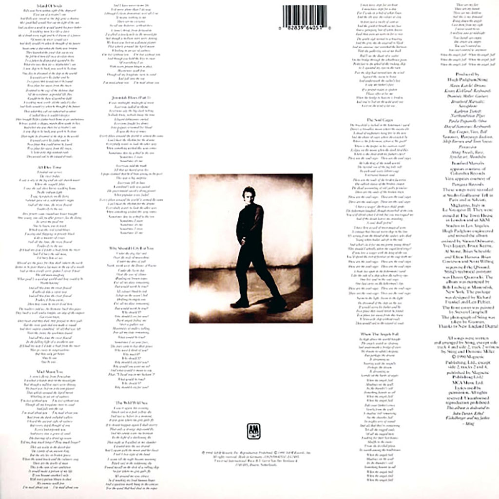 Sting - The Soul Cages (180g) vinyl LP back cover