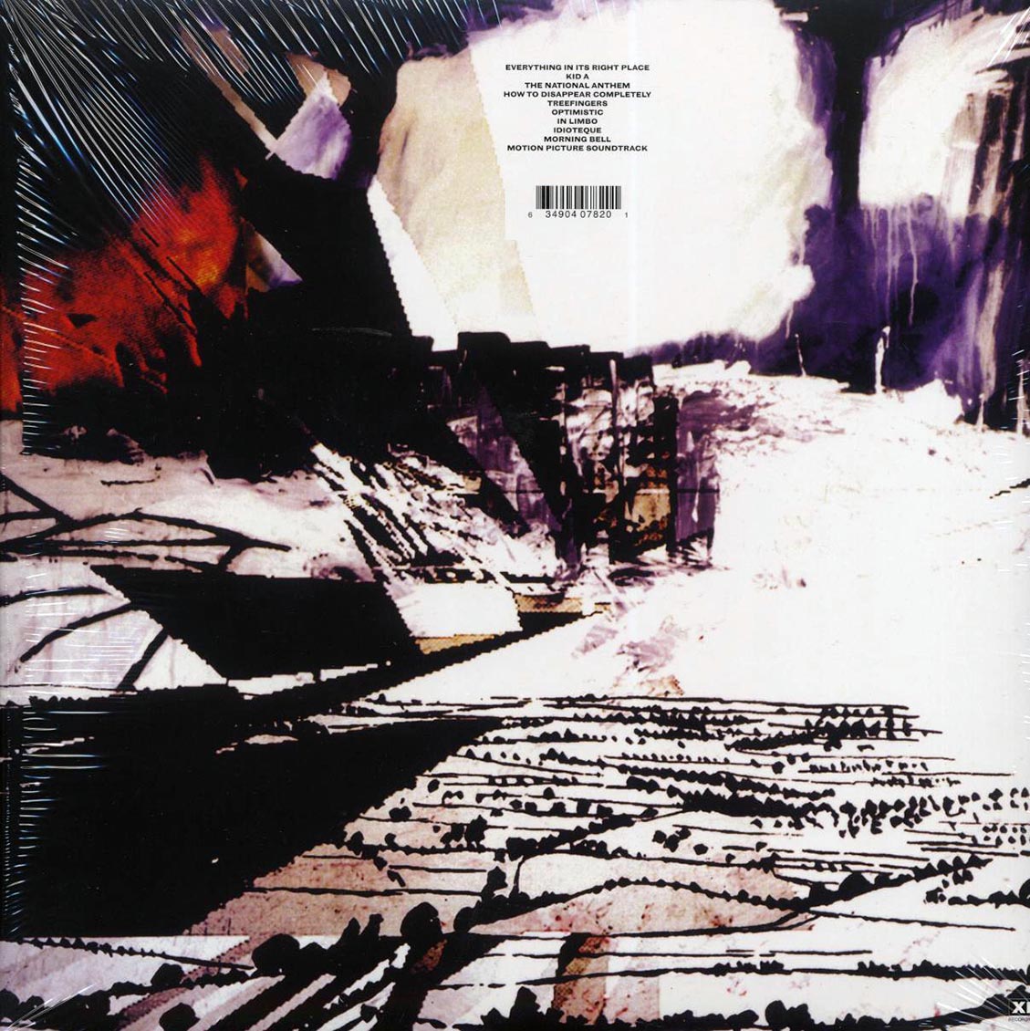 Radiohead - Kid A (2xLP) (180g) vinyl LP back cover