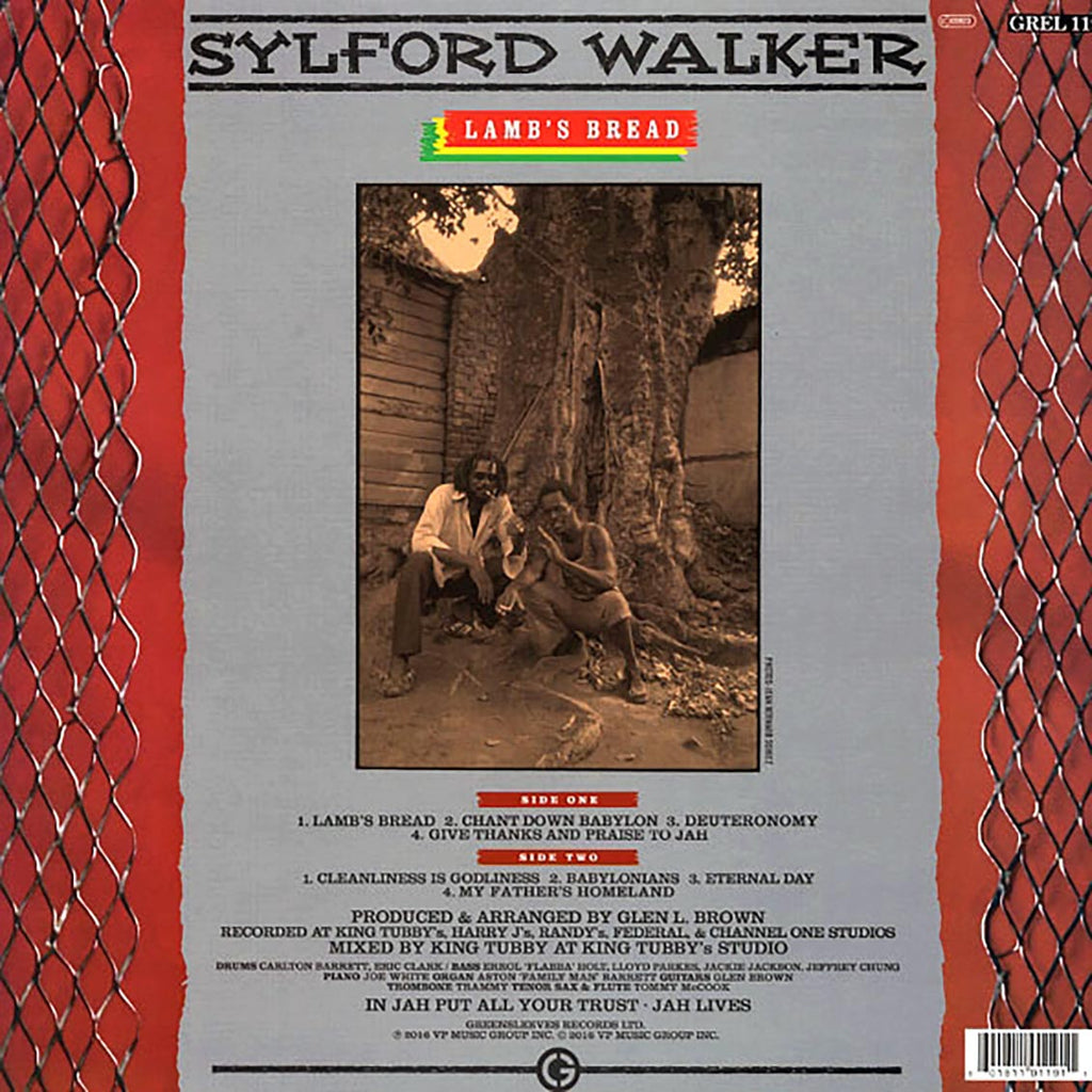 Sylford Walker - Lamb's Bread vinyl LP back cover
