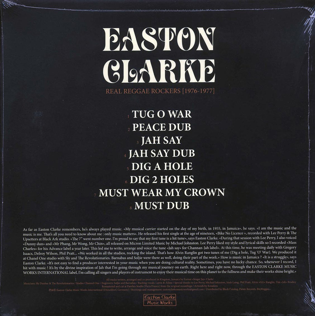 Easton Clarke - Real Reggae Rockers vinyl LP back cover