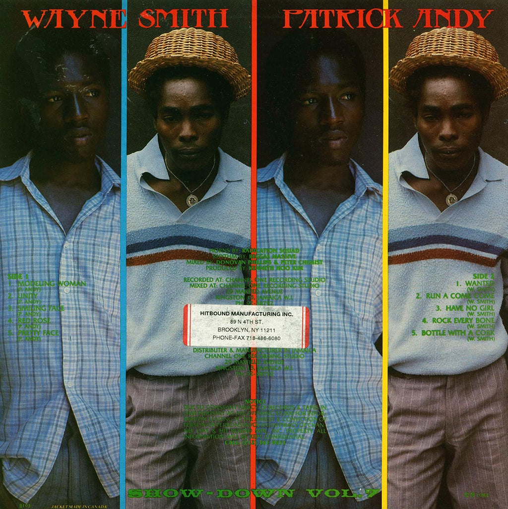 Wayne Smith, Patrick Andy - Showdown Volume 7 vinyl LP back cover