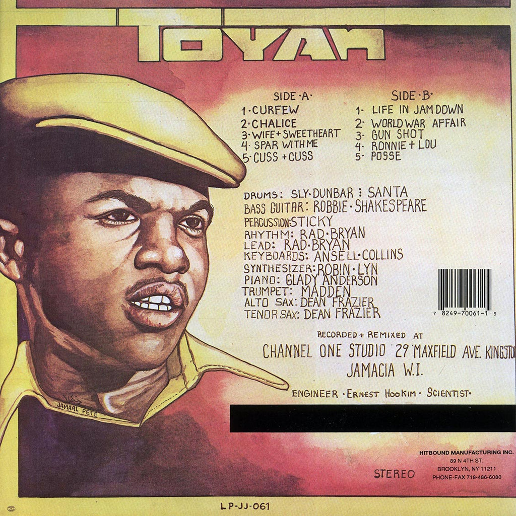 Toyan - Toyan vinyl LP back cover