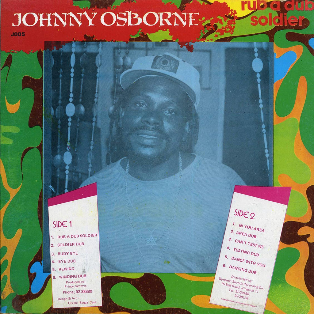 Johnny Osbourne - Rub A Dub Soldier (1985 FIRST PRESS) (Jamaica press) (orig. press) vinyl LP back cover