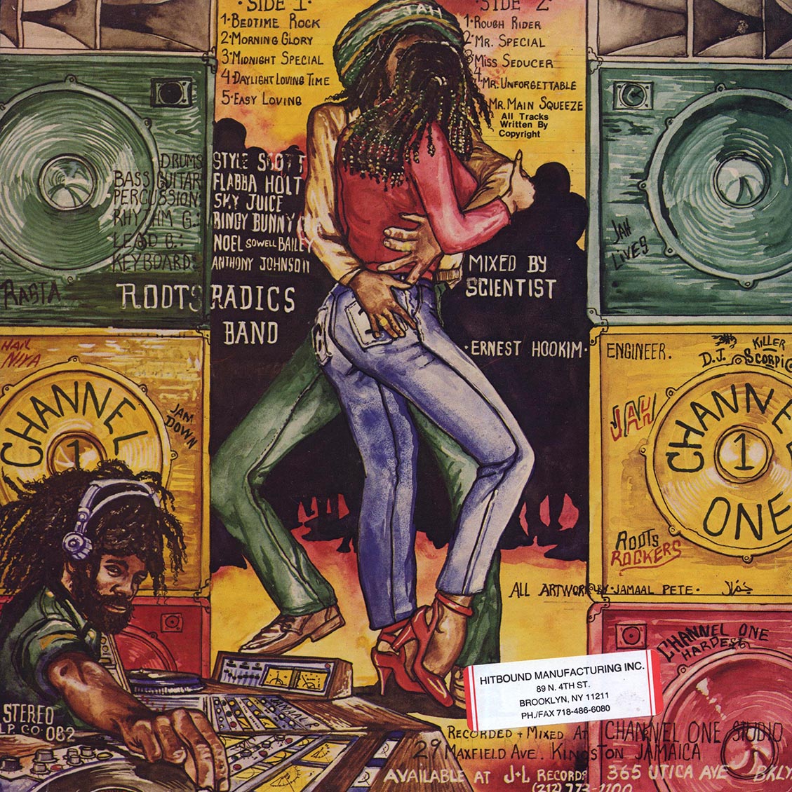 Scientist, The Roots Radics - Seducer Dub Wise vinyl LP back cover