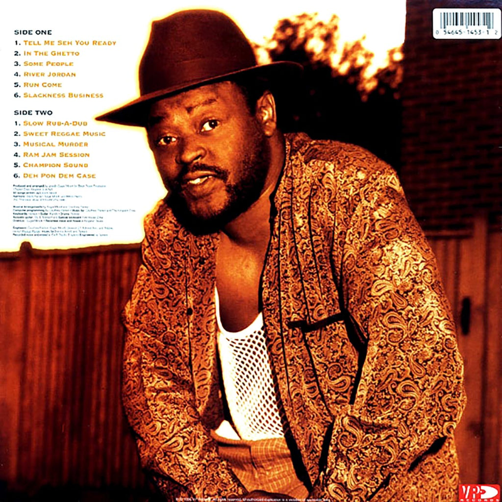 Sugar Minott - Musical Murder vinyl LP back cover