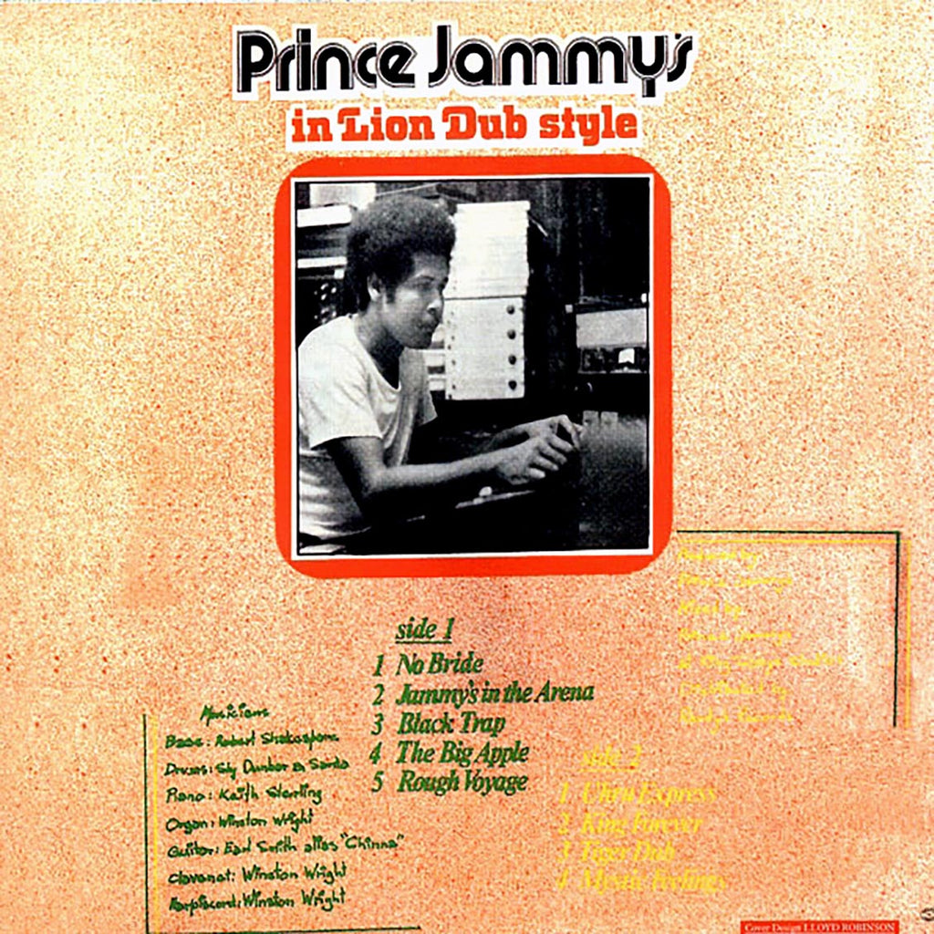 Prince Jammy - In Lion Dub Style vinyl LP back cover