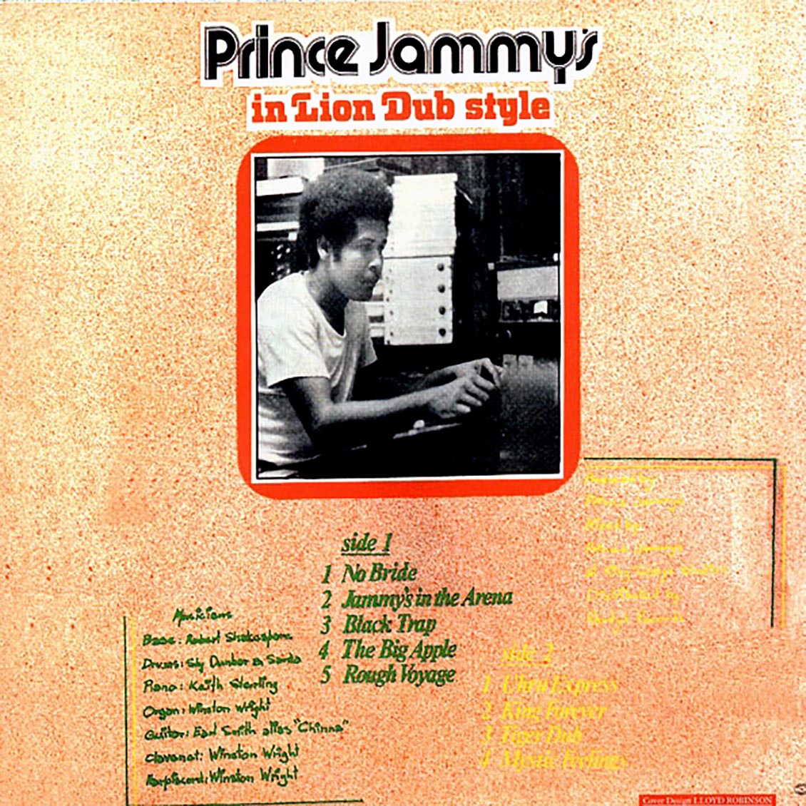 Prince Jammy - In Lion Dub Style vinyl LP back cover