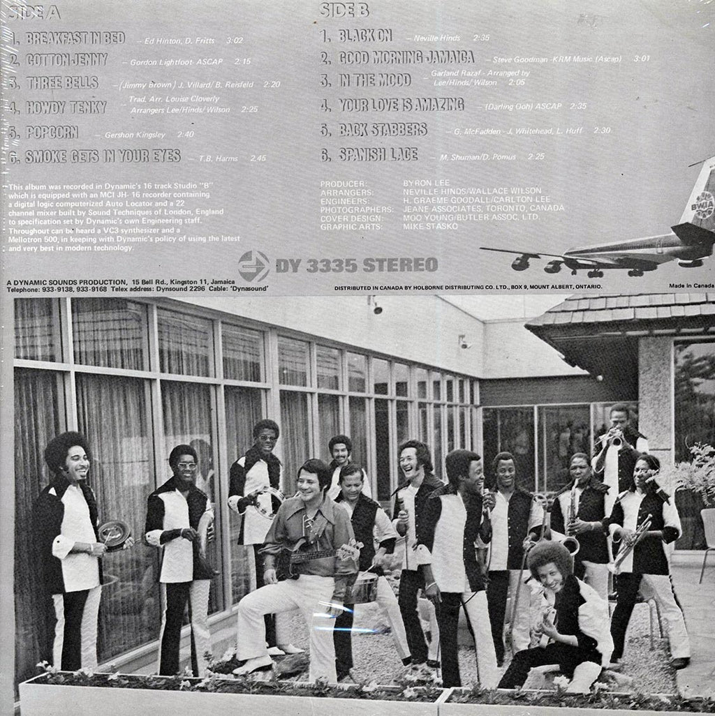 Byron Lee & The Dragonaires - Reggay Roun' The World (Jamaica press) (orig. press) vinyl LP back cover