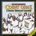 Count Ossie - Remembering Count Ossie: A Rasta Reggae Legend (1996 FIRST PRESS) (orig. press) (green vinyl) vinyl LP front cover
