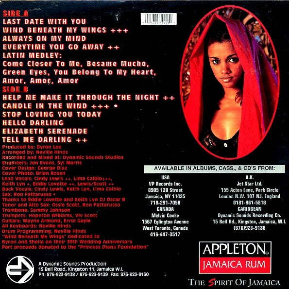Byron Lee and the Dragonaires Soft Lee Volume 6 LP back cover