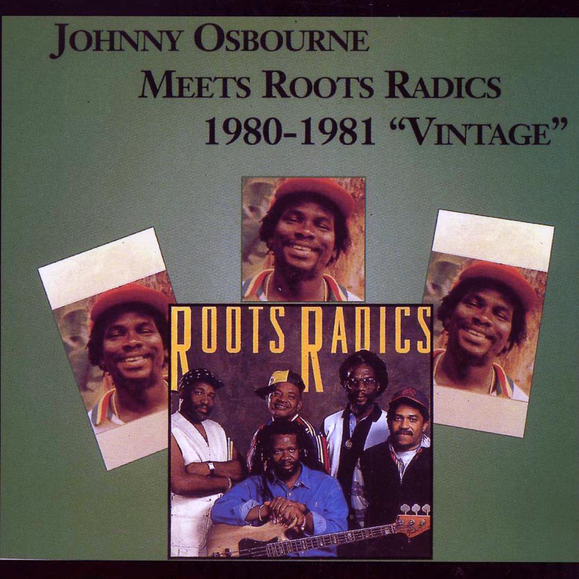 Johnny Osbourne - Meets Roots Radics Vintage vinyl LP front cover