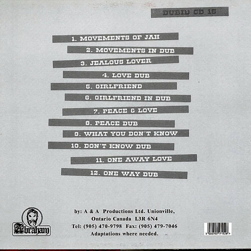 Barry Brown - Showcase: Midnight Rock At Channel One vinyl LP back cover