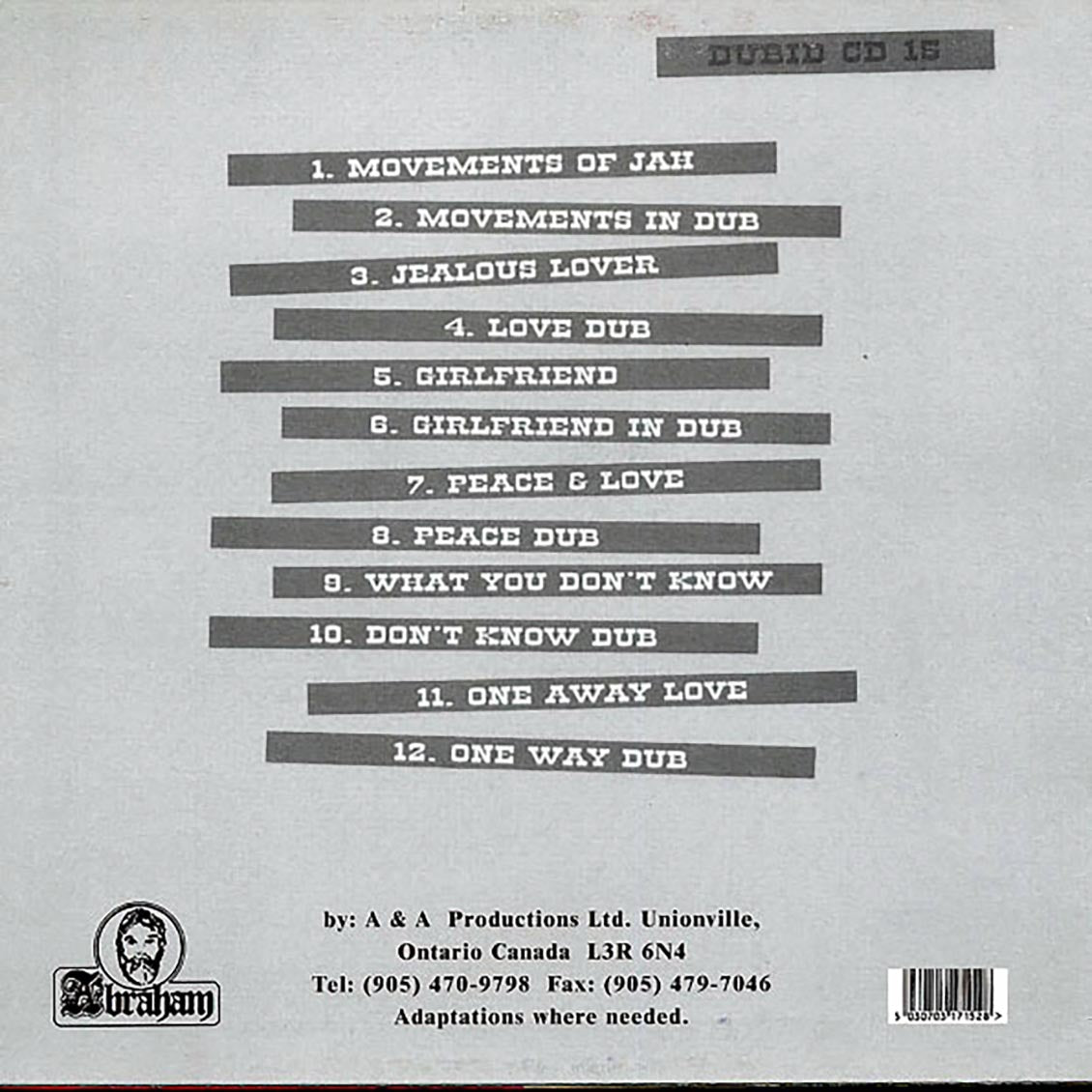 Barry Brown - Showcase: Midnight Rock At Channel One vinyl LP back cover