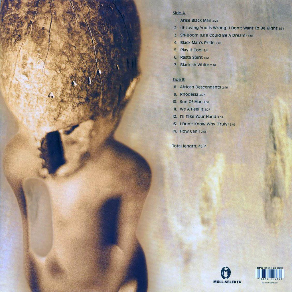 Alton Ellis - Arise Black Man (1999 FIRST PRESS) vinyl LP back cover