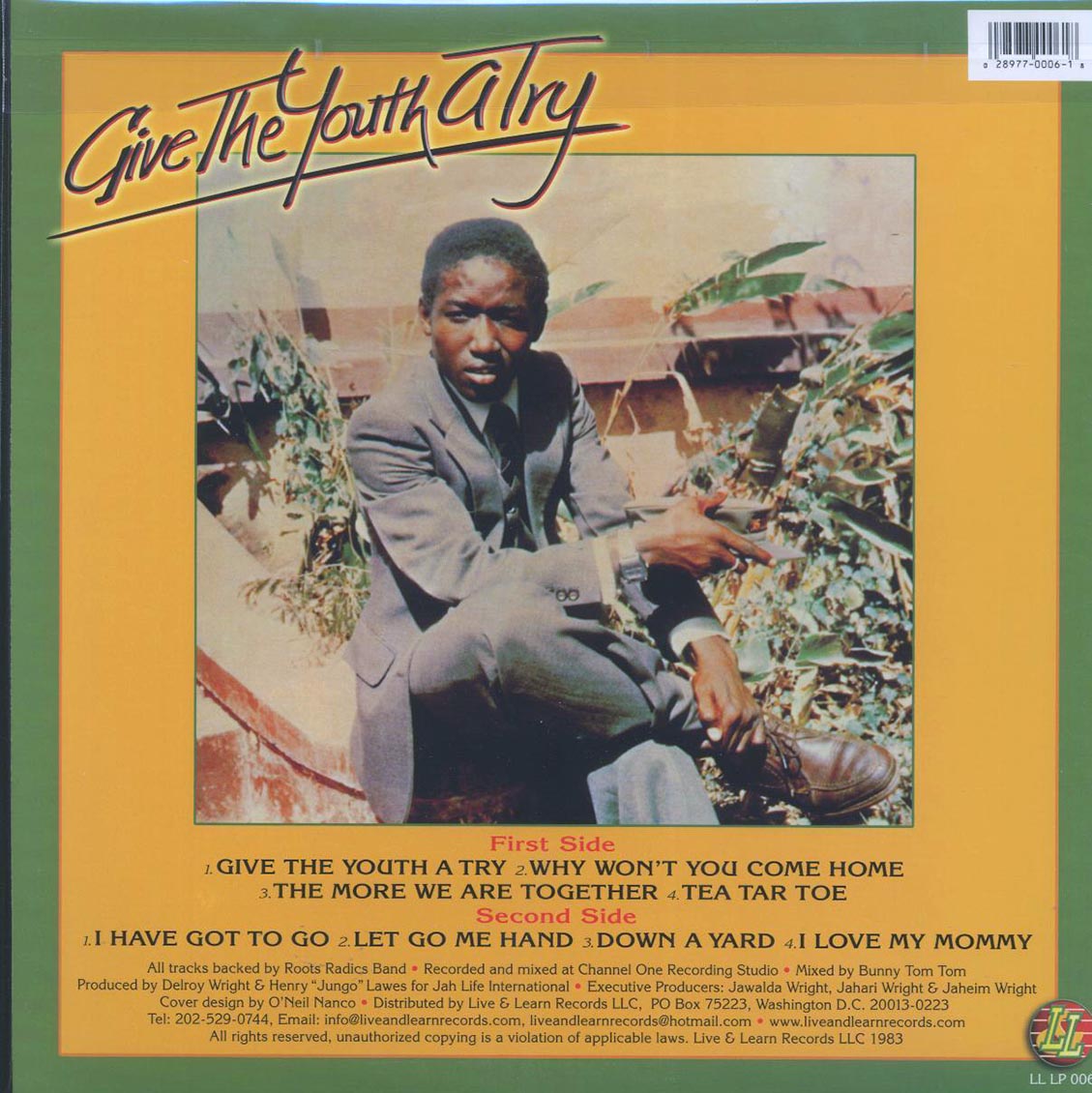 Little John - Give The Youth A Try (pink vinyl) vinyl LP back cover