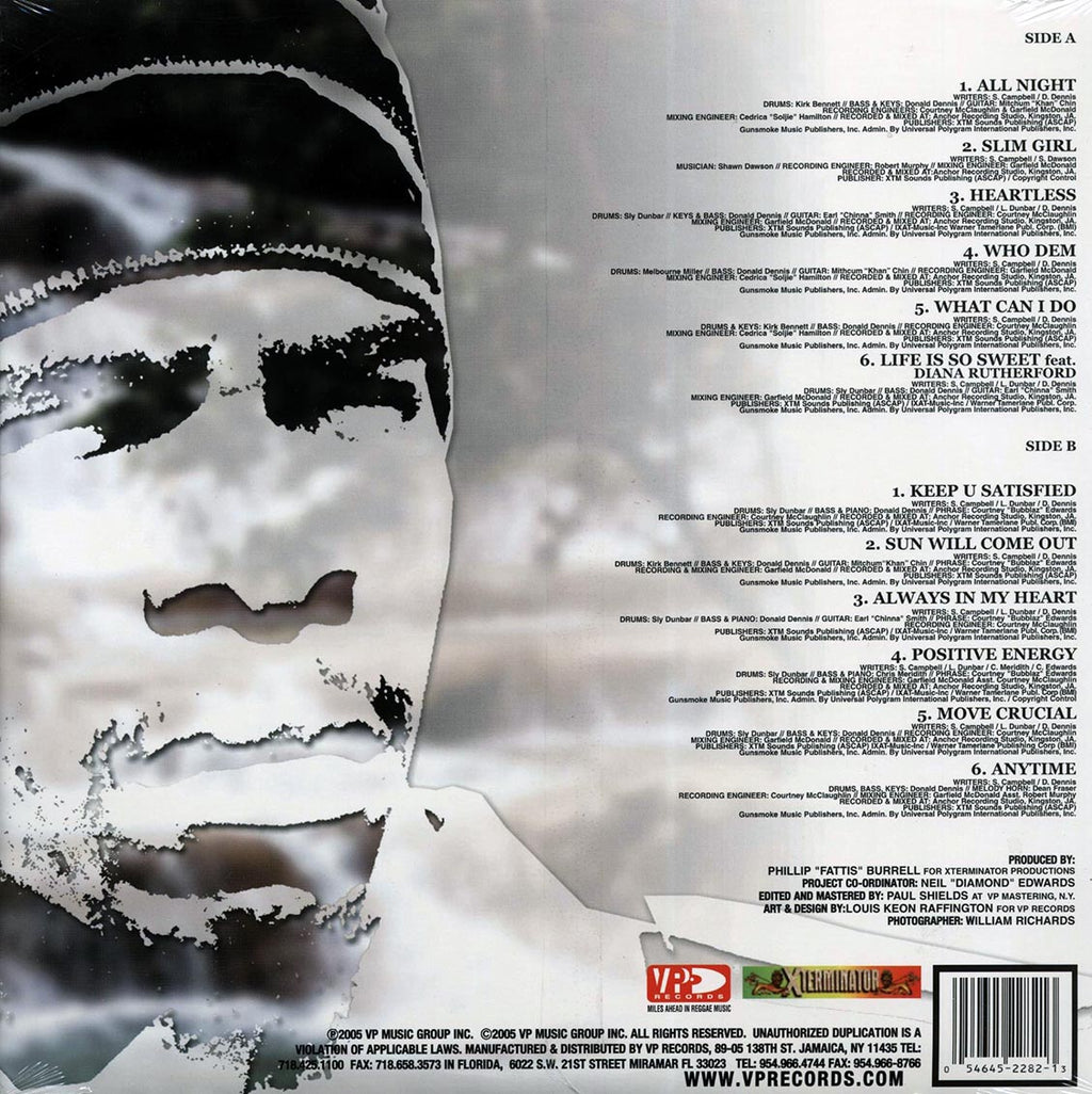 Turbulence - Songs Of Solomon vinyl LP back cover
