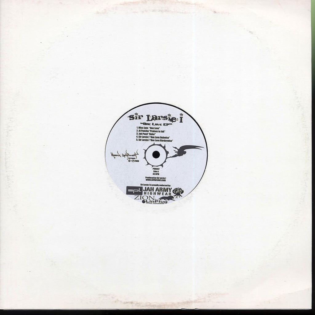 Sir Larsie I - One Love EP vinyl LP front cover