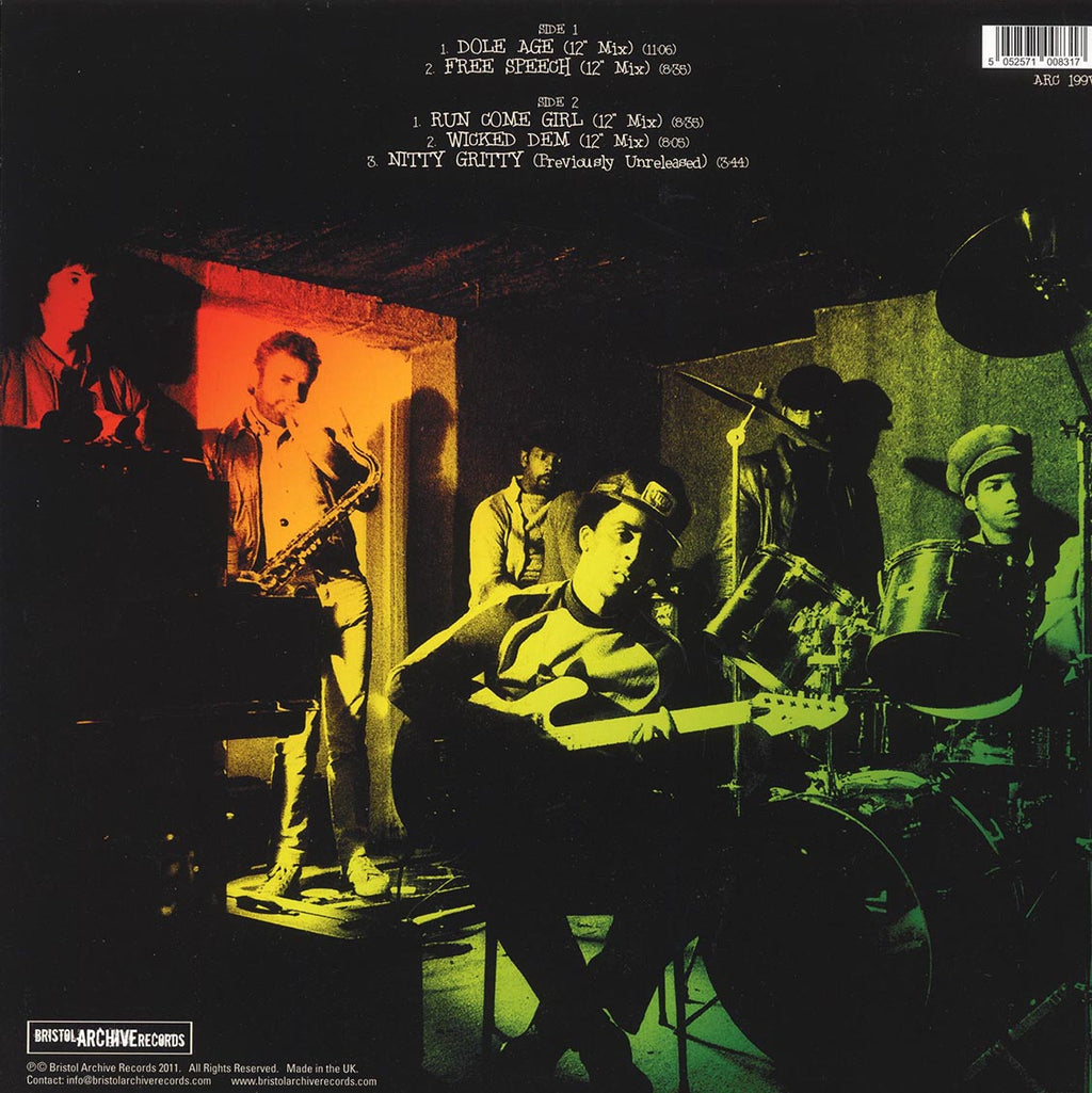 Talisman - Dole Age: The 1981 Reggae Collection 12 Inch Mixes (2011 FIRST PRESS) vinyl LP back cover
